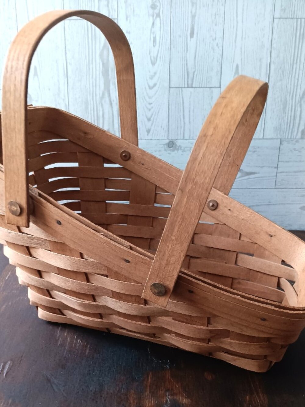 Vintage Longaberger Long Basket with Handles
